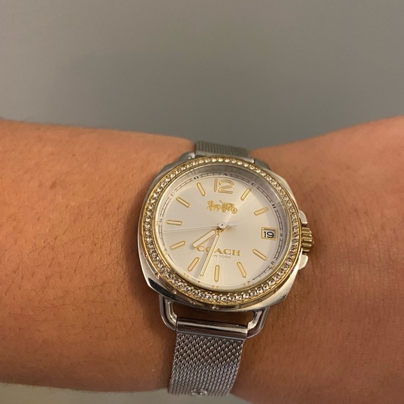 Sliver and gold coach watch💙 - Picture 1 of 4
